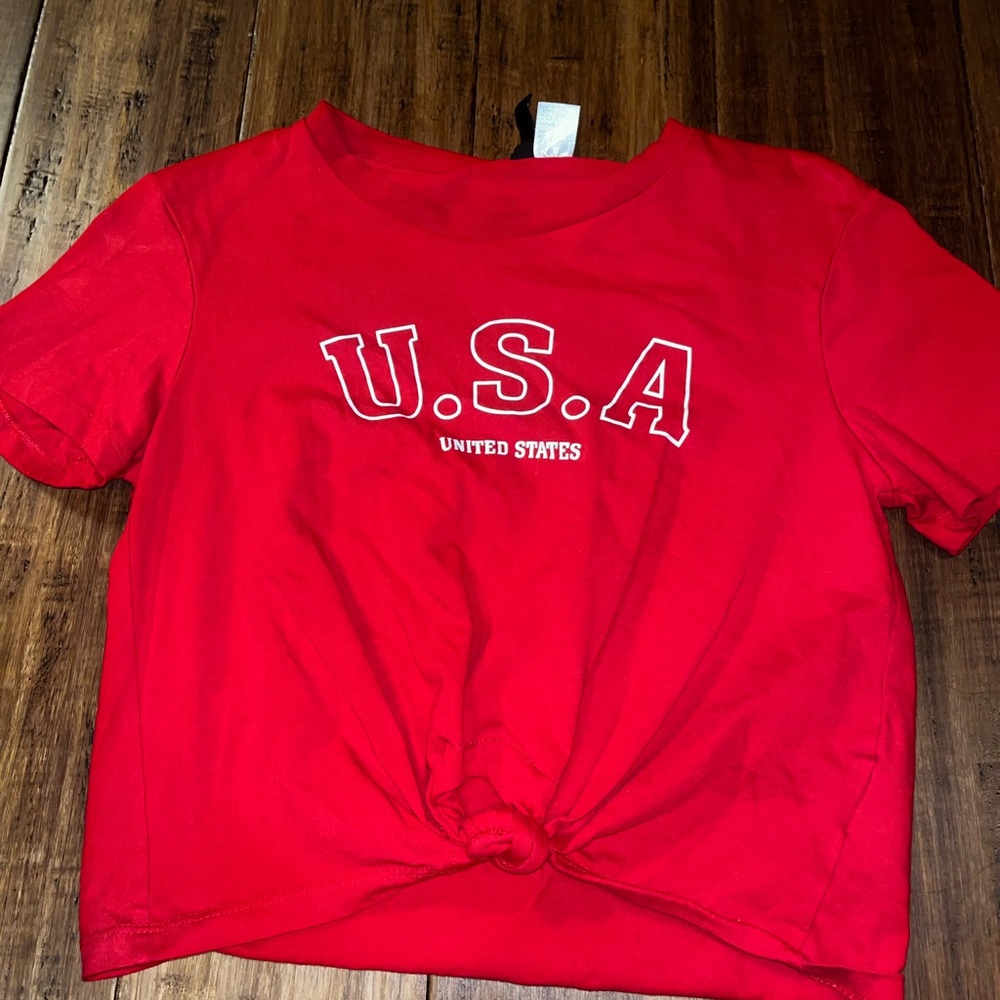 USA crop top